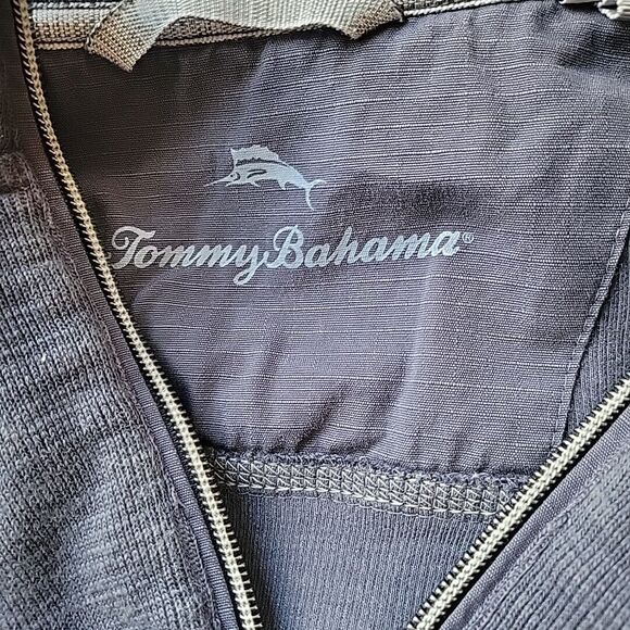 Tommy Bahama Golf 1/4 Zip Pull Over Sweater Performance Dark Blue Mens XL‎ Pima - Picture 2 of 9